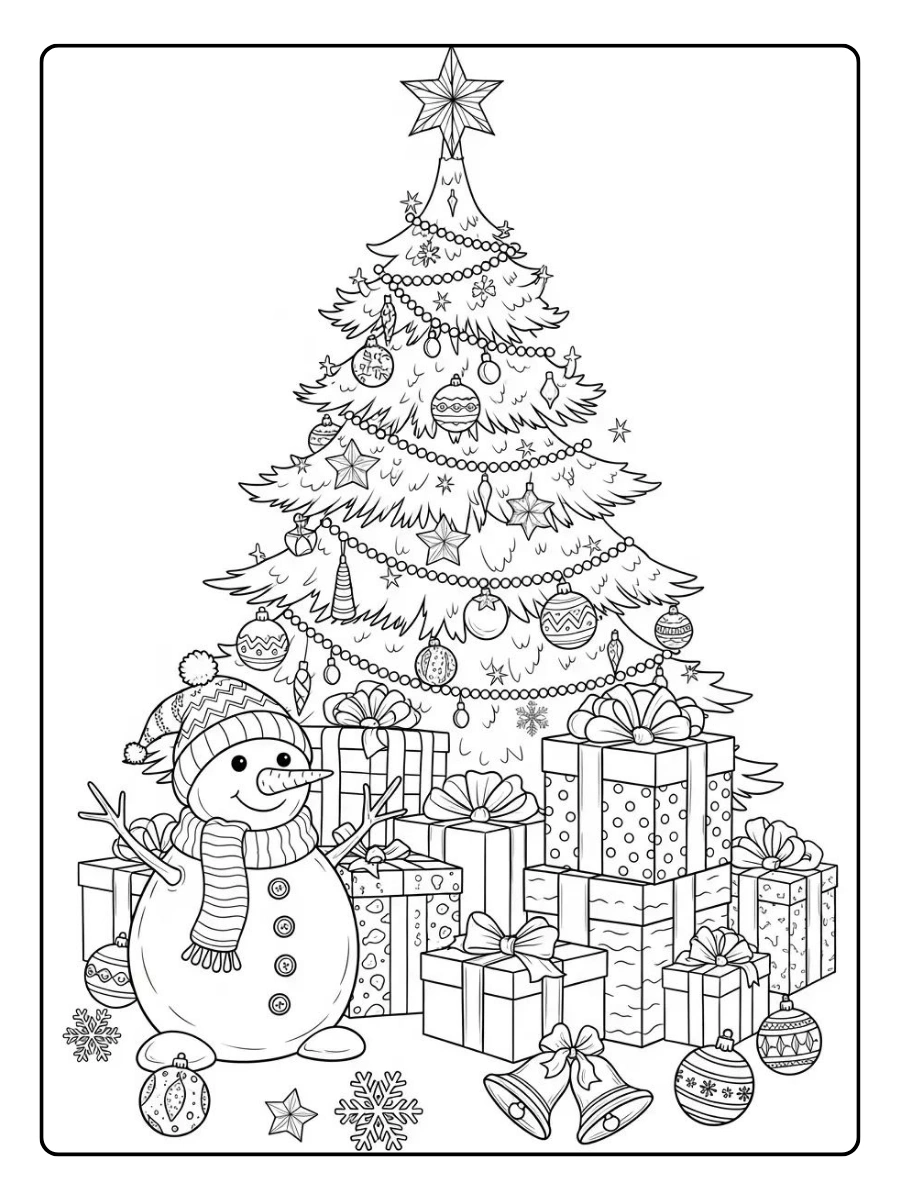 Dessin de Noël à colorier