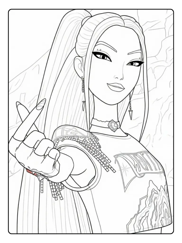 Mira Coloriage (Kpop Demon Hunters) (4)