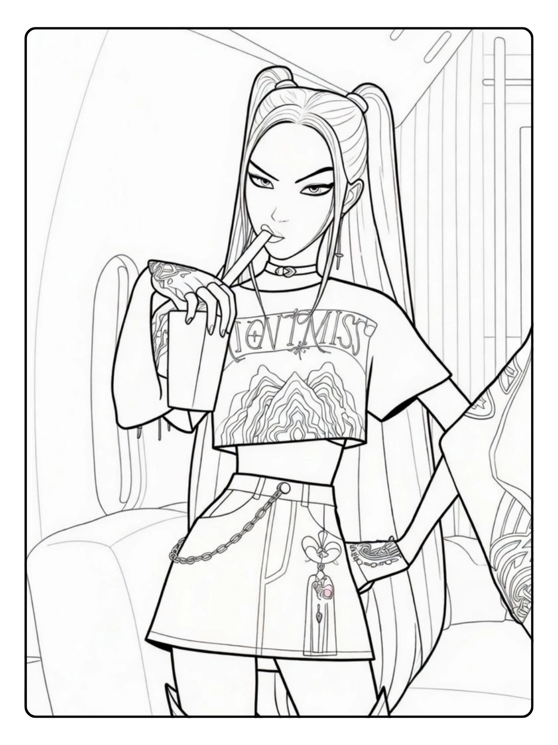 Mira Coloriage (Kpop Demon Hunters) (7)