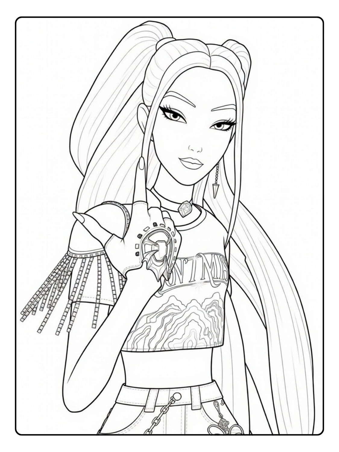 Mira Coloriage (Kpop Demon Hunters) (8)
