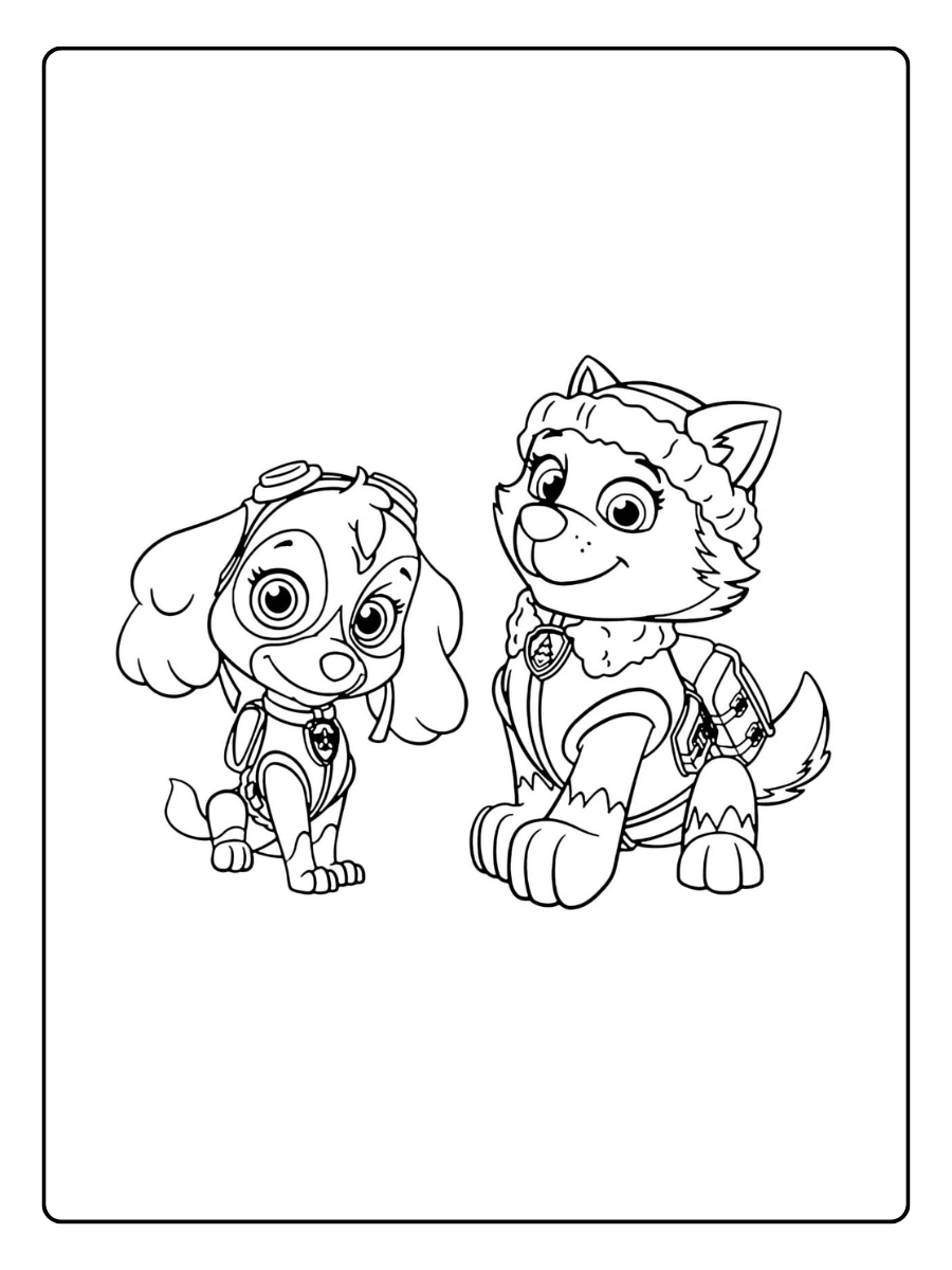 Pat Patrouille cartoon coloriage