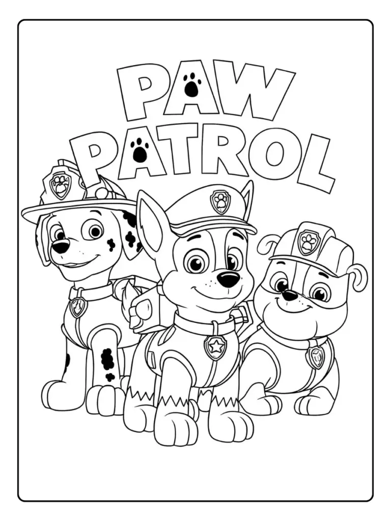 Pat Patrouille dessin à colorier