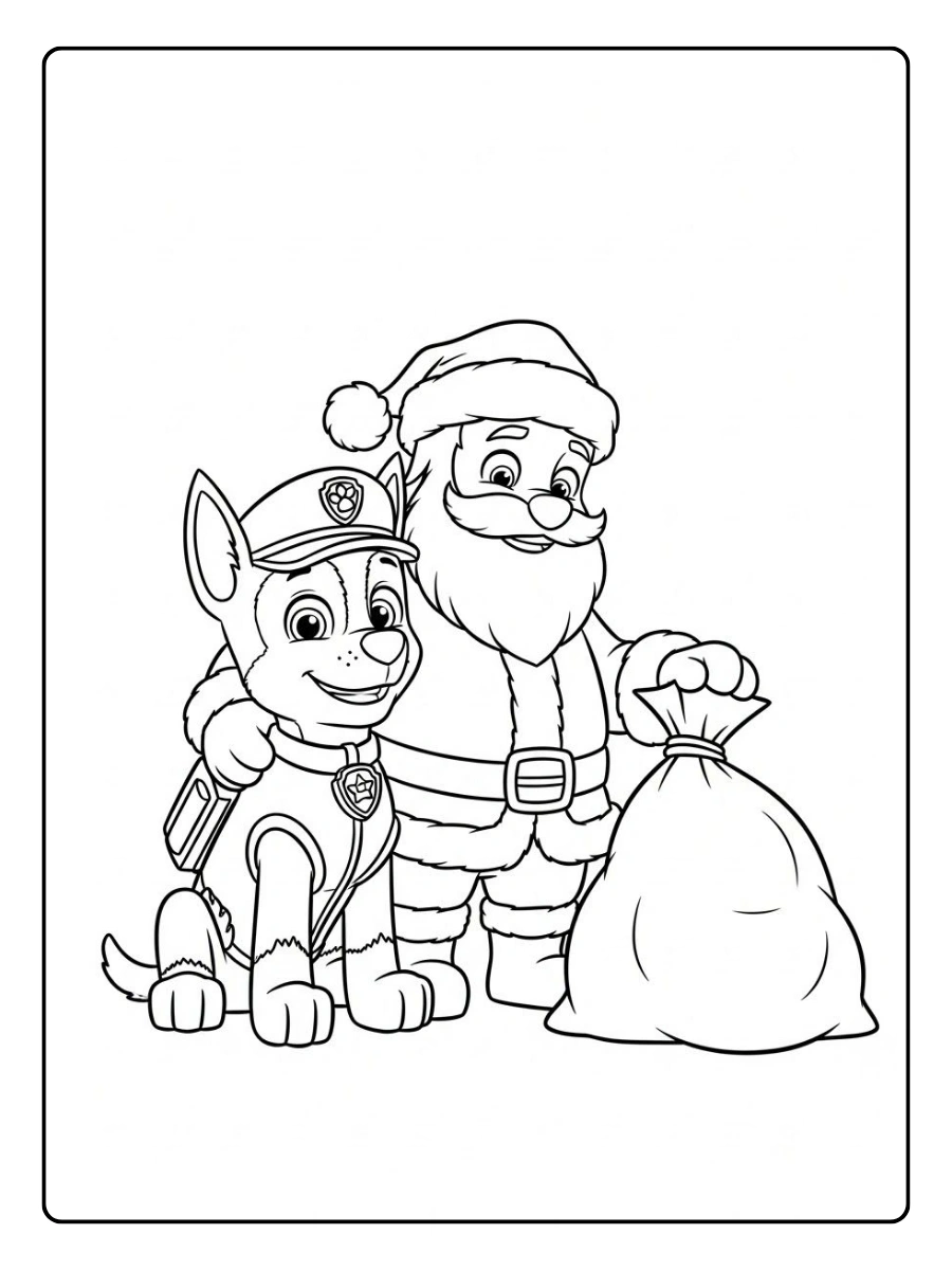 Pat Patrouille kawaii coloriage