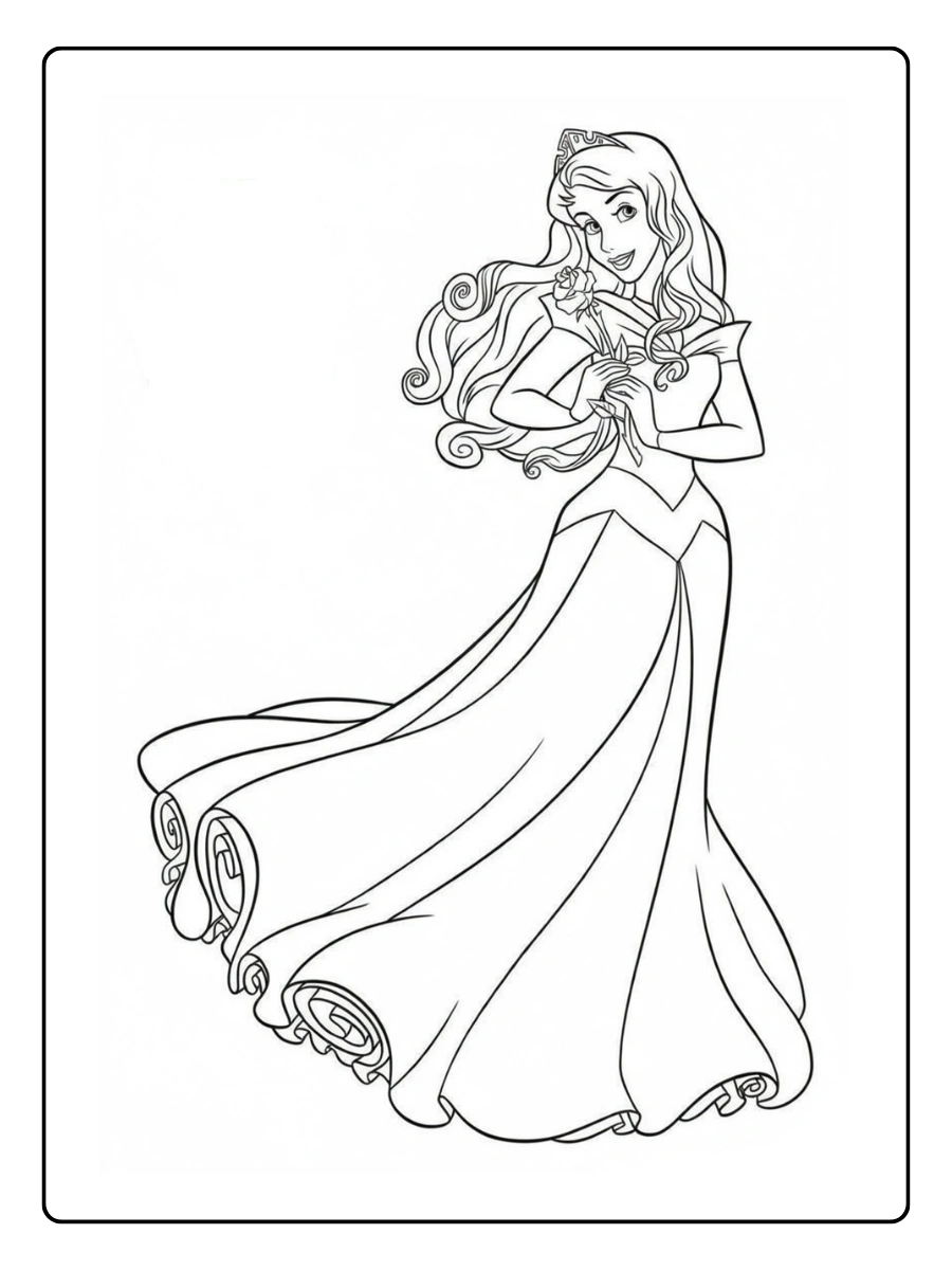 Princesse Disney coloriage