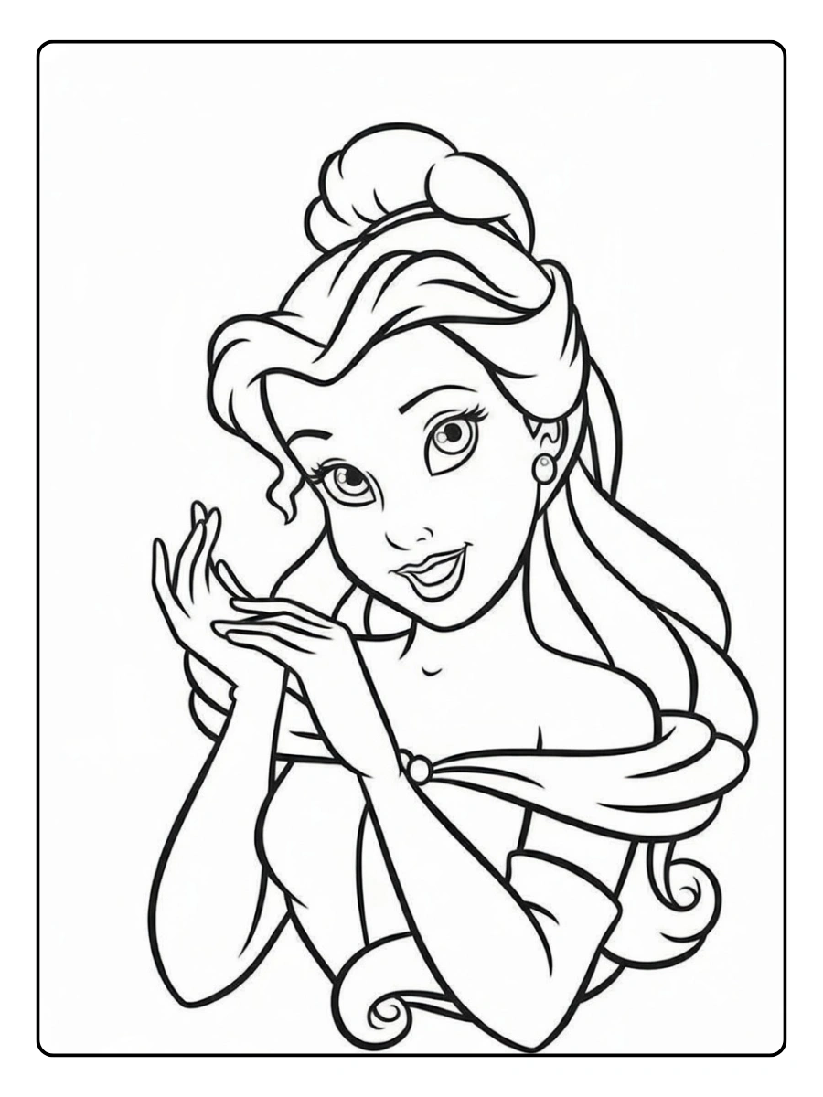 Princesse kawaii coloriage