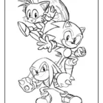 Sonic rapide coloriage