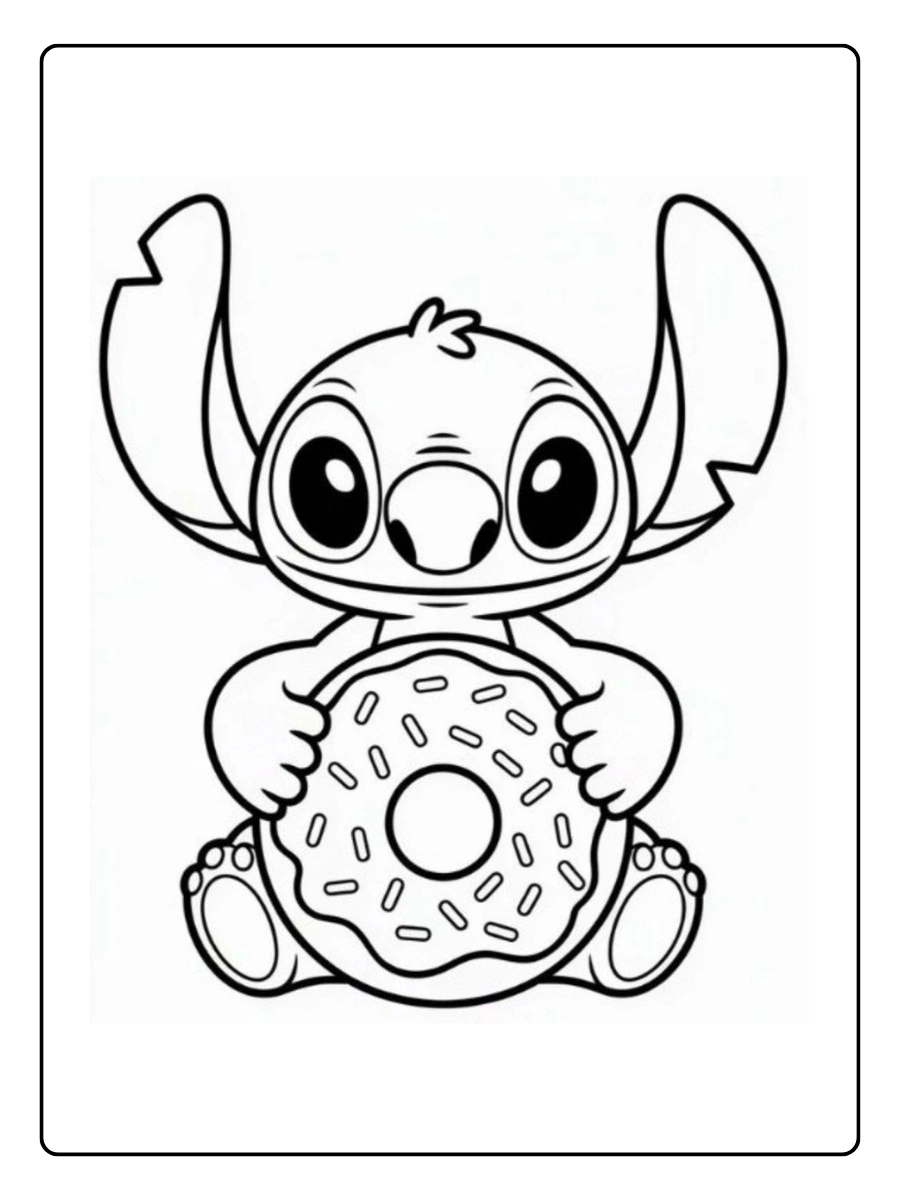 Stitch bébé coloriage